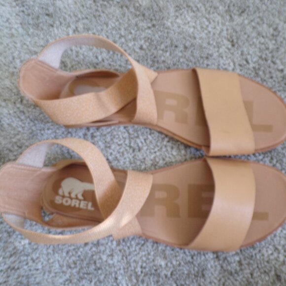 Sorel tan sandals 10 - Picture 1 of 7